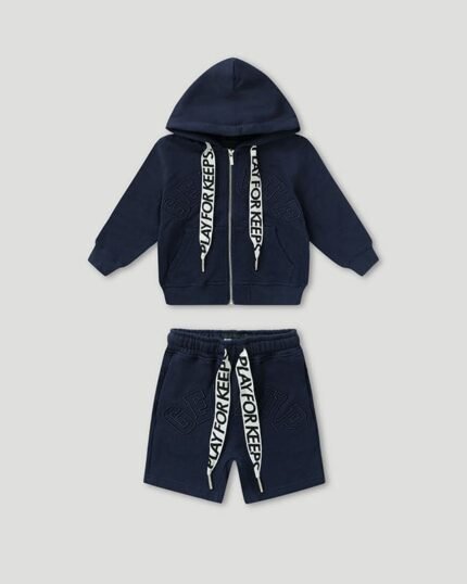 "PFK Laced Kids Tracksuit Navy"
