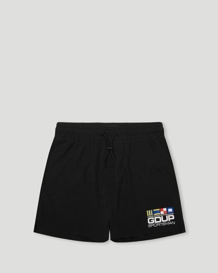 GDUP Sportsman Flag Shorts in Black