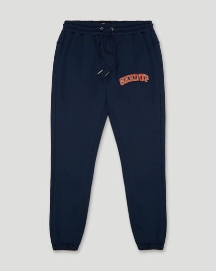 "Team Logo Trackpants Navy/Burnt Orange Stylish Athletic Wear