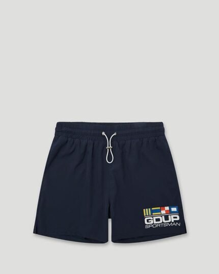 GDUP Sportsman Flag Shorts in Navy