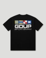 "GDUP Sportsman Flag T-Shirt Black"